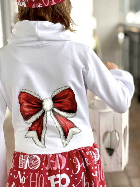 Bügelbild -  " Schleife #rot "