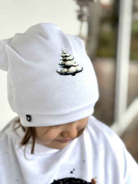 Bügelbild -  " Tannenbaum (Schneebedeckt) "