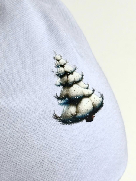 Bügelbild -  " Tannenbaum (Schneebedeckt) "