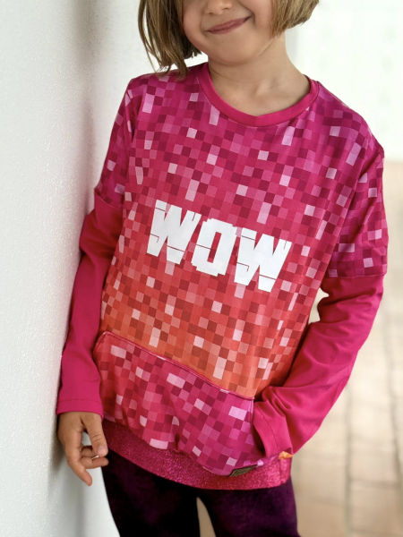 Pixel #pink/orange - Bio JERSEY