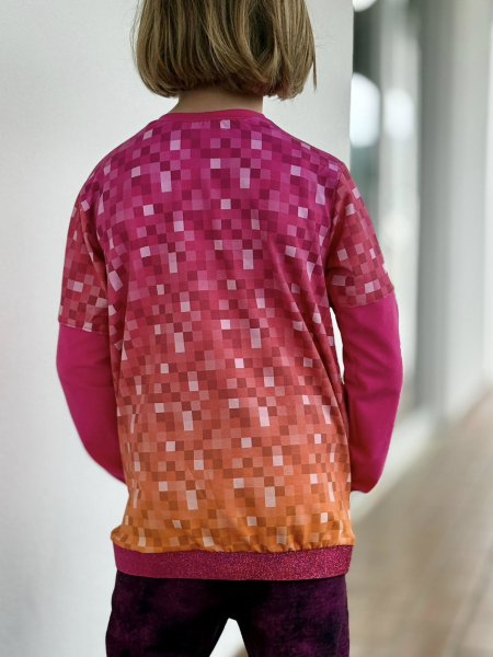 Pixel #pink/orange - Bio JERSEY