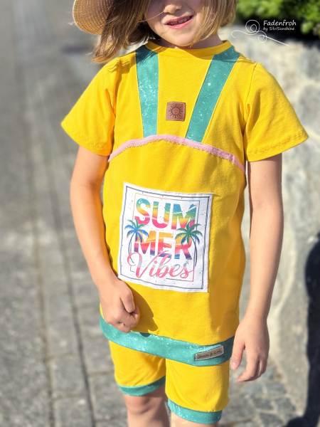 Patch / Aufnäher  - " Summer Vibes " - #rainbow - Rechteck