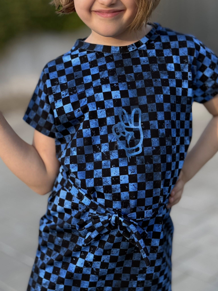 Bügelbild - " Cool Peasefinger - #Grunge BLAU "