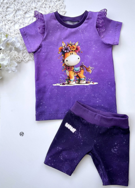 KOMBI Panel - " LILA dunkel " -  Jersey - Höhe ca. 0,8 Meter/volle Breite