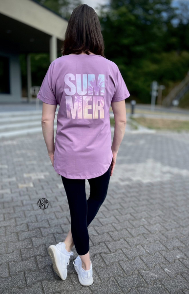 Bügelbild - " SUMMER (Palmen Text) " - Version 2