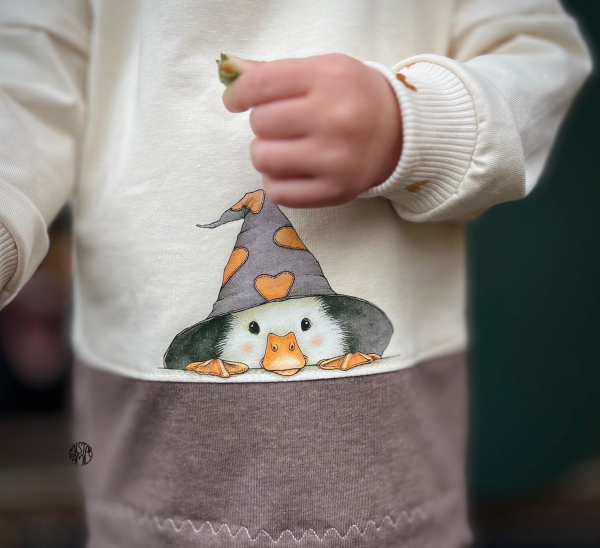 Bügelbild - H34 - " Gans guck guck.. "