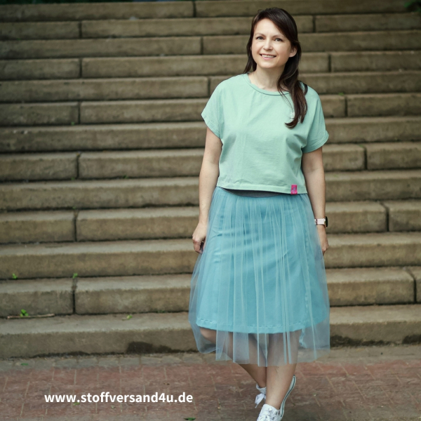 Baumwoll Jersey - Graublau