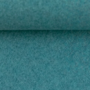 BIO Baumwollfleece - 100% Bio-Baumwolle - Petrol