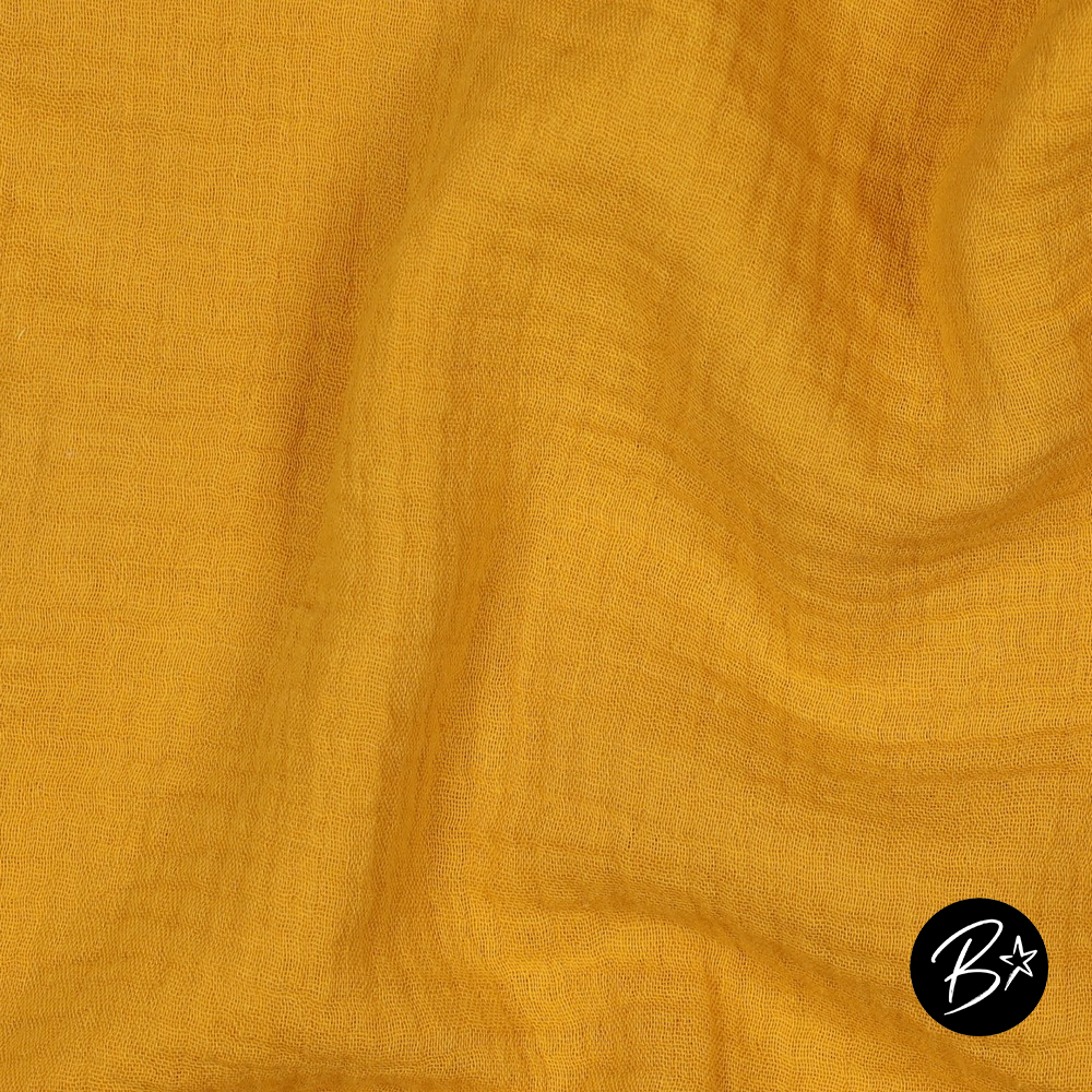 Musselin Double Gauze - #Sonnengelb