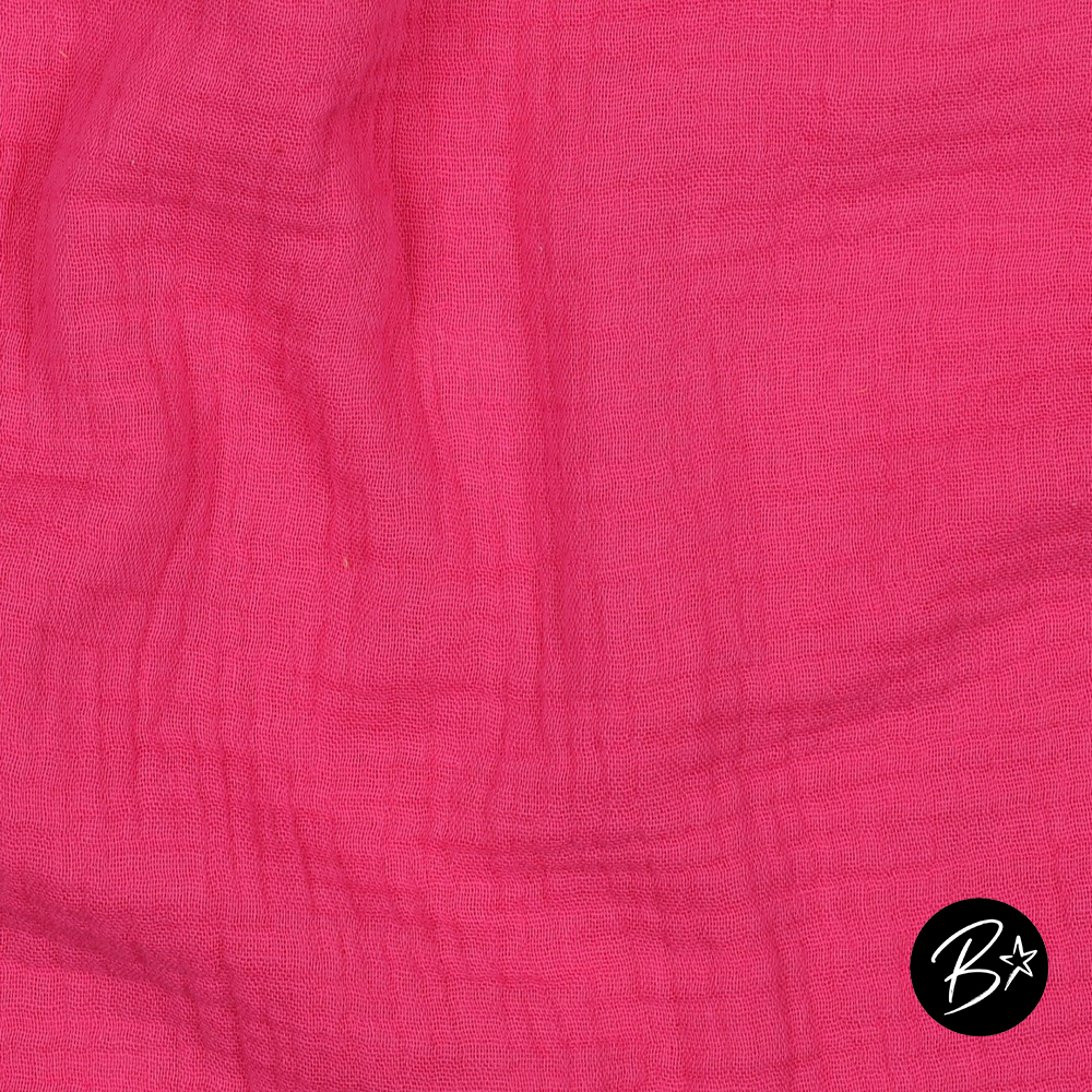 Musselin Double Gauze - #pink