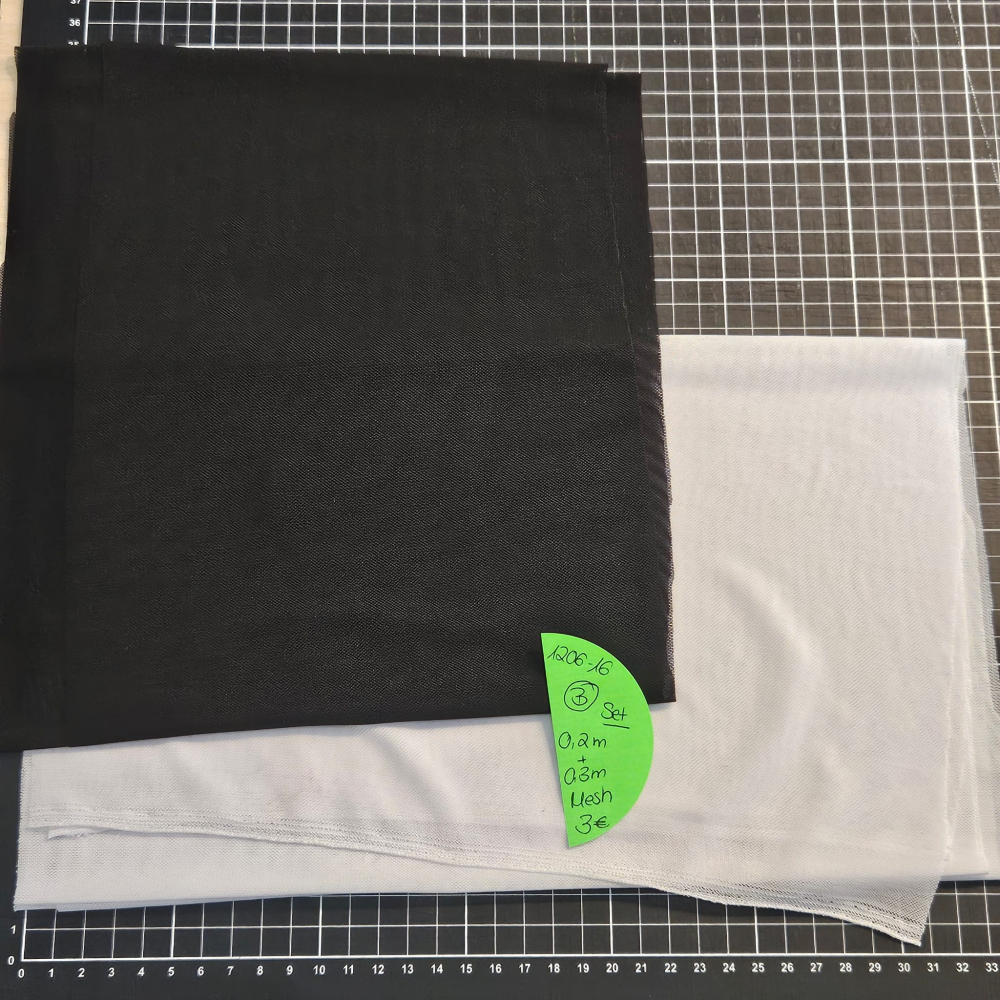 1206-16 - BWARE SET - 0,2 Meter + 0,3 Meter Mesh #schwarz & #weiss - 3 €