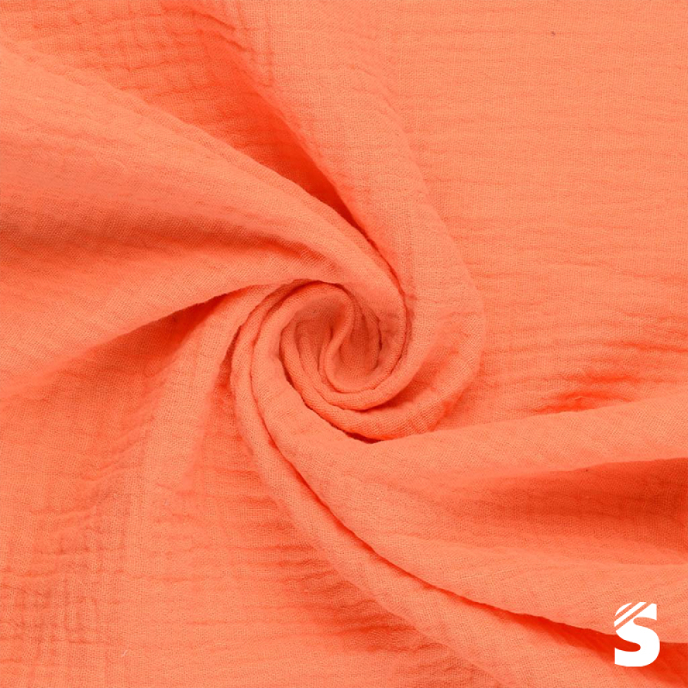 Musselin Double Gauze - Apricot