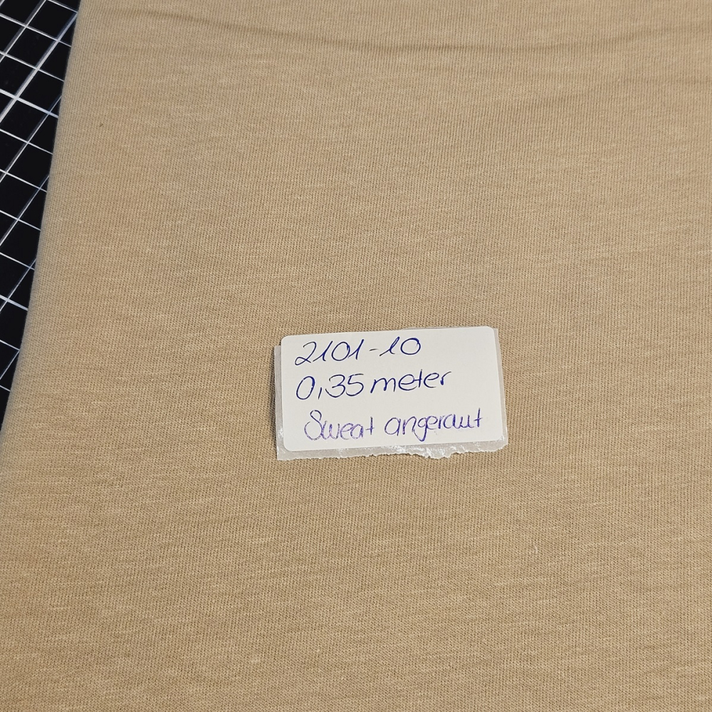 2101-10  -  0,35 Meter  Sweat angeraut #beige