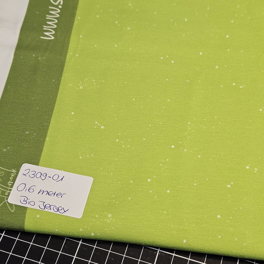 2309-01  -  0,6 Meter Konfetti #new lime - Bio Jersey