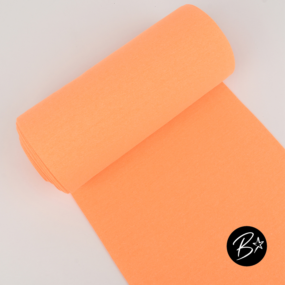 Bündchen NEON Orange Uni Glatt