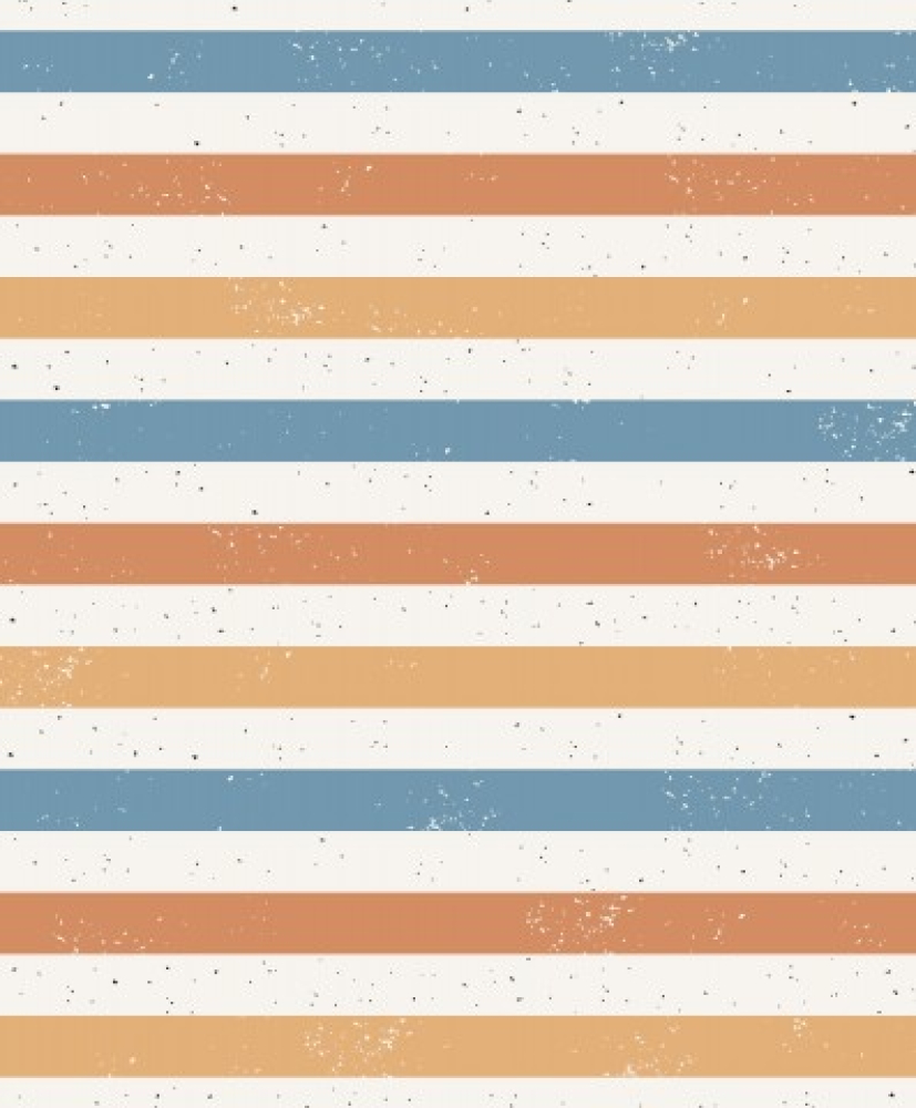 " STRIPES - Blue/Sunny/Rust "  --- Stoffart wählbar --