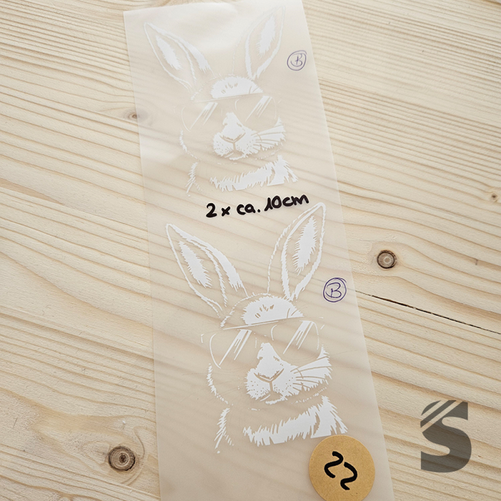 Bügelbild B-WARE! - 2er SET  - längste Seite JE ca. 10cm   - #BB_R 22