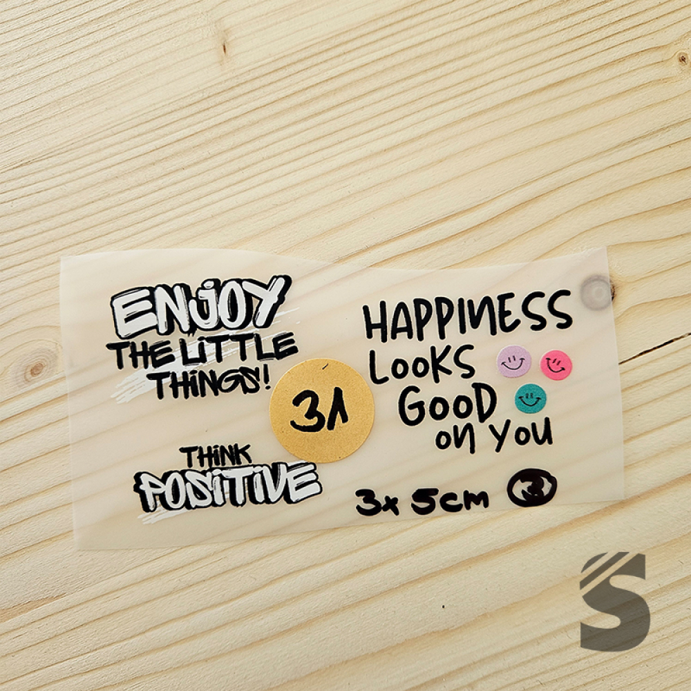 Bügelbild B-WARE! - 3er SET  - längste Seite JE ca. 5cm   - #BB_R 31