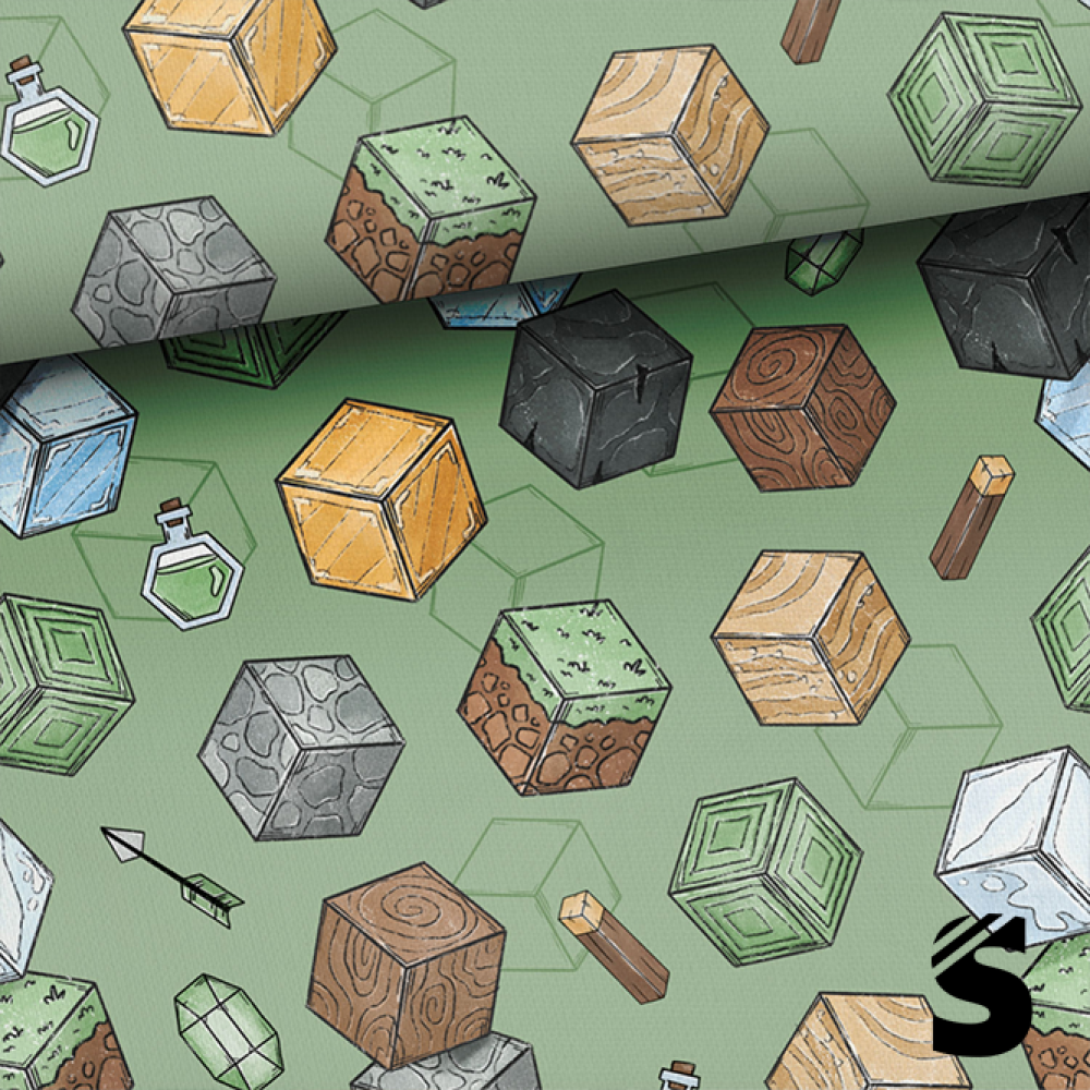 Blocks     -  French Terry  (Reaktivdruck)