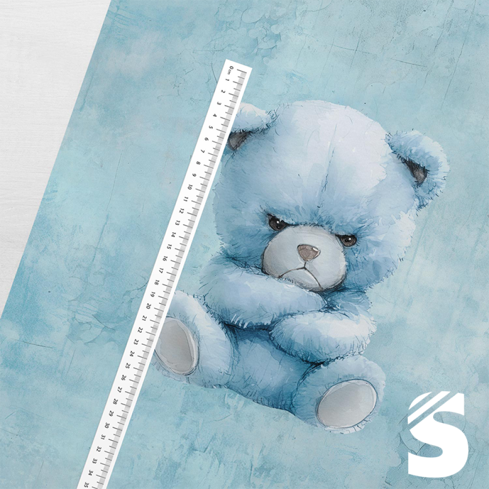 PANEL  Grummelbär -  French Terry  (Reaktivdruck)