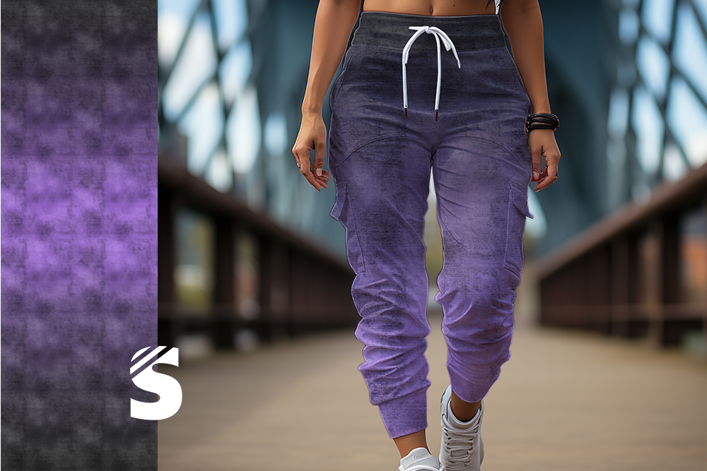 DENIM - #dunkelgrau/lila - Bio French Terry