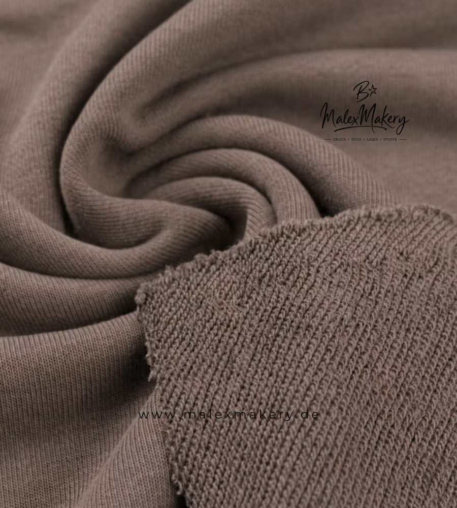 French Terry/Sweat (grobe Schlingen) - #Braun