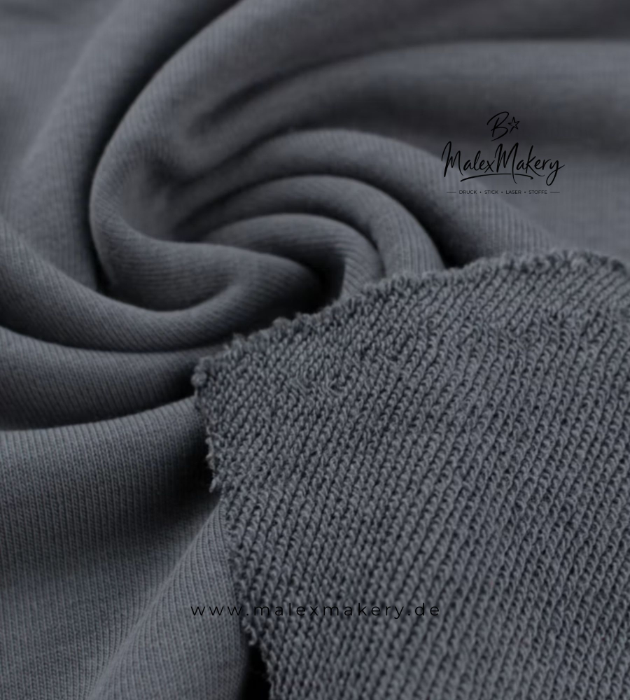 French Terry/Sweat (grobe Schlingen) - #Dunkelgrau