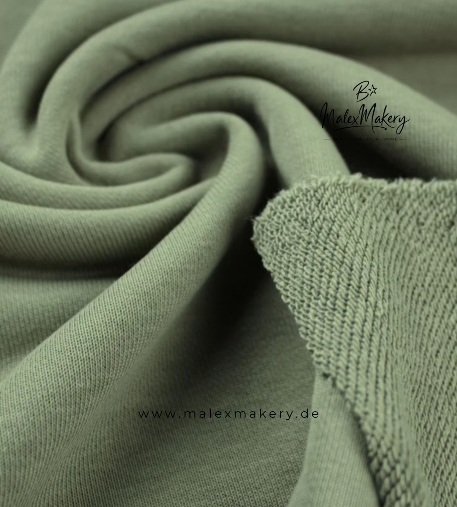 French Terry/Sweat (grobe Schlingen) - #Oliv