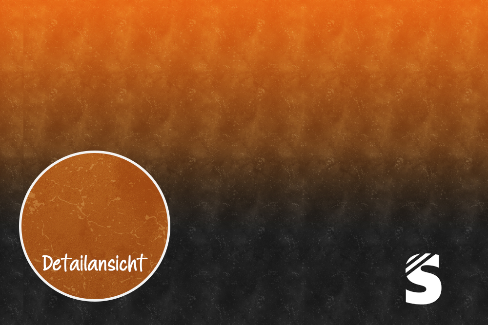 Panel Grunge Verlauf - #dunkelgrau/orange - Bio French Terry