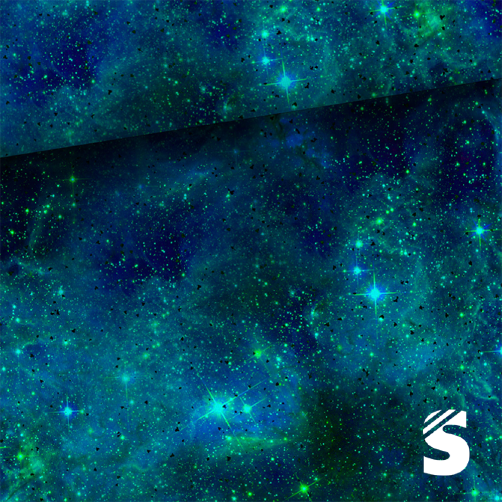 Galaxy #BLUE     -  French Terry  (Reaktivdruck)