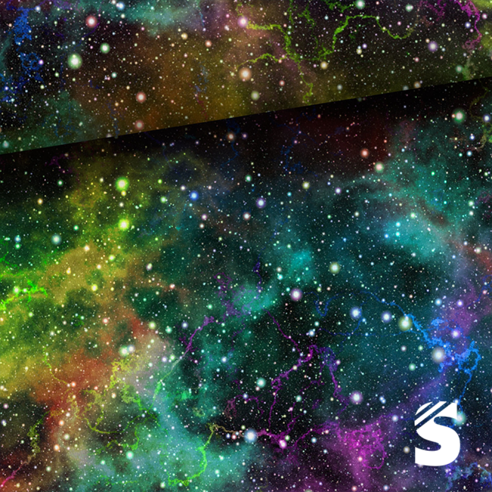 Galaxy #MULTICOLOR     -  French Terry  (Reaktivdruck)