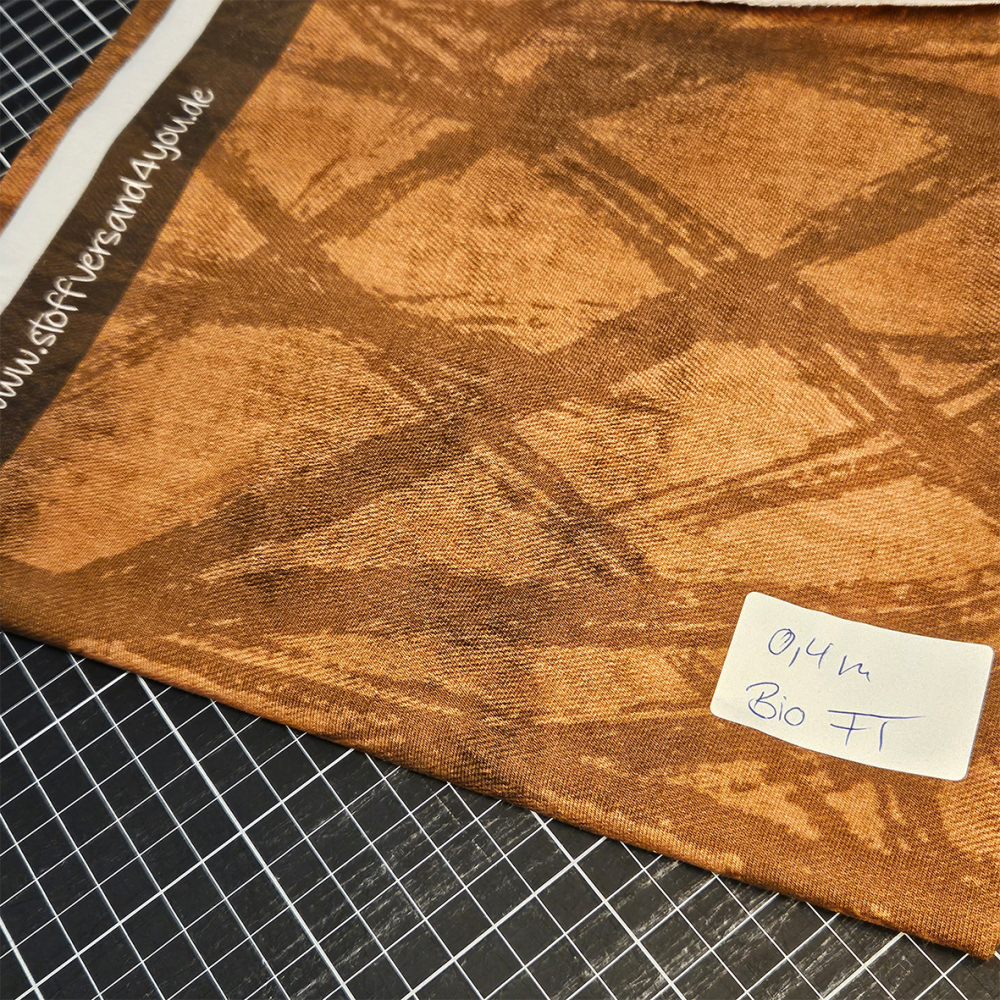 HS#80 - 0,4 Meter Strokes cider - Bio French Terry - statt 9,16€ -- NUR 6,42 €