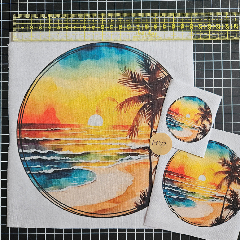 P012 - Patch SET - Sonnenuntergang - 19cm + 10cm + 5cm - 6,50 €