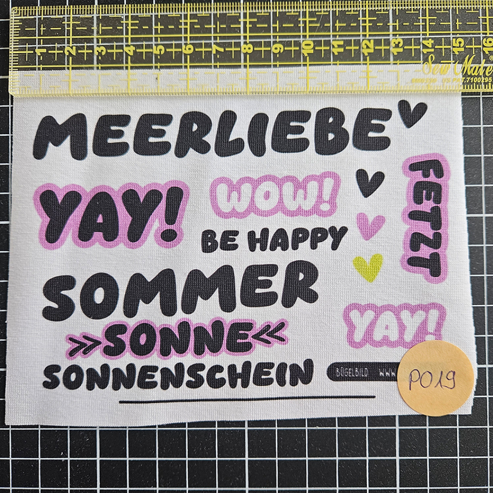 P019 - Patch - Labels zum schneiden (Lila Version) - 3 €