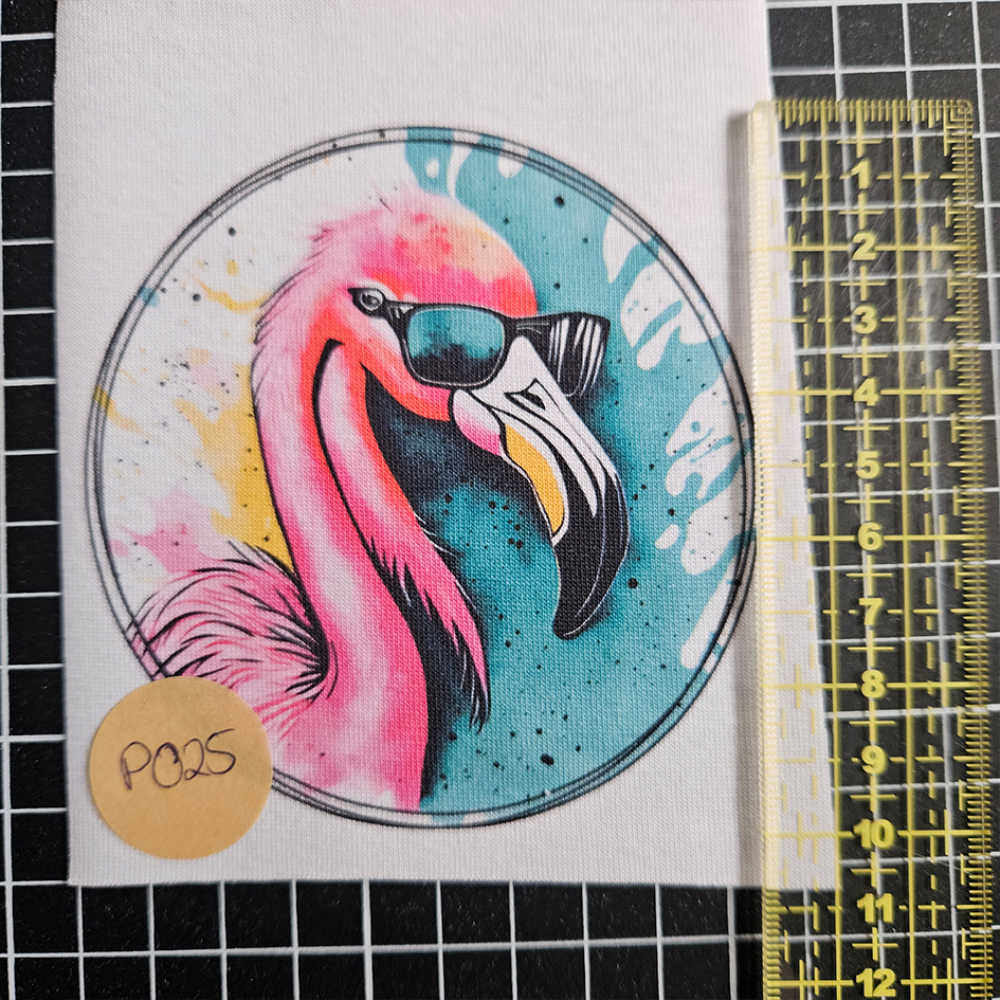 P025 - Patch - Flamingo - 10cm - 2 €