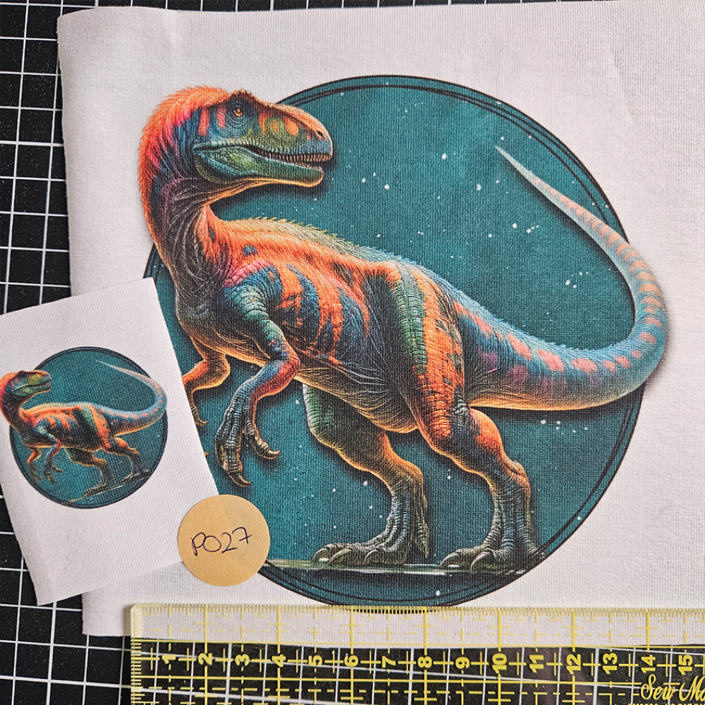 P027 - Patch SET - Dino - 15cm + 5cm