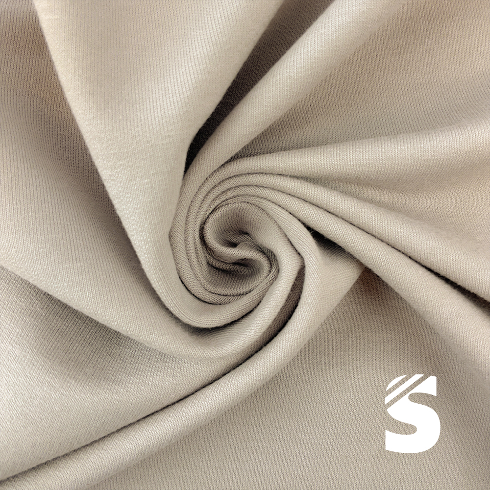 PREMIUM  French Terry/Sommersweat - #Kiesel dunkel