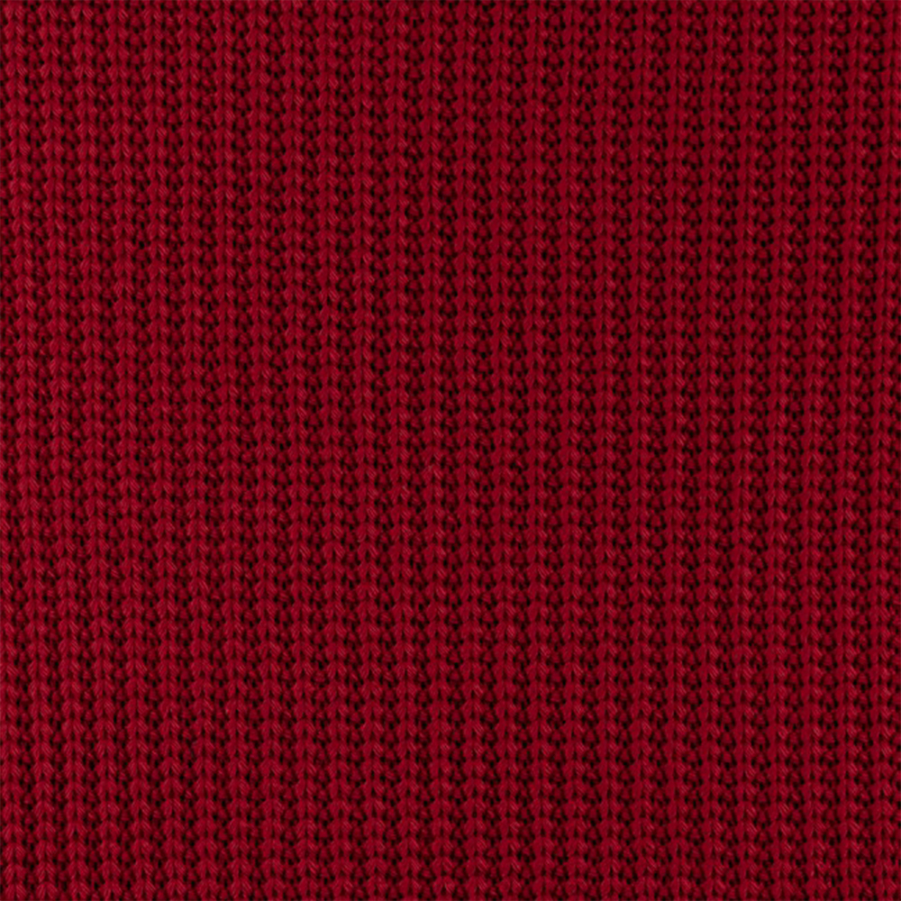 Schwerer Baumwoll Strick Rot