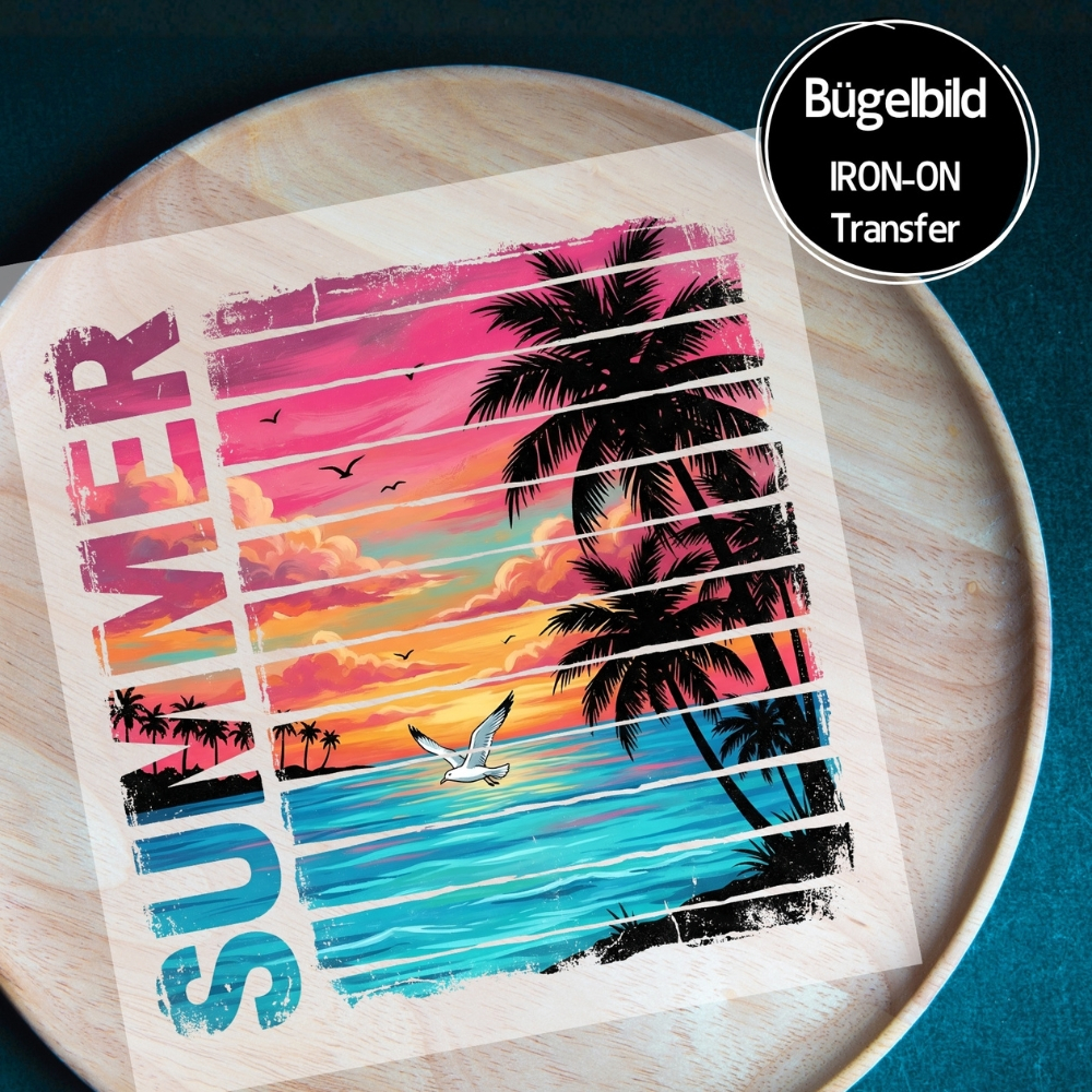 Bügelbild - " Strokes SUMMER #1 "