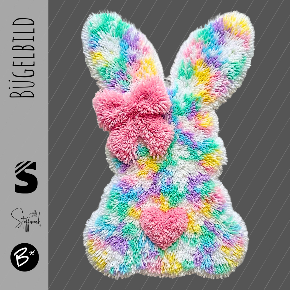 Bügelbild -  " Flauschi Hase "