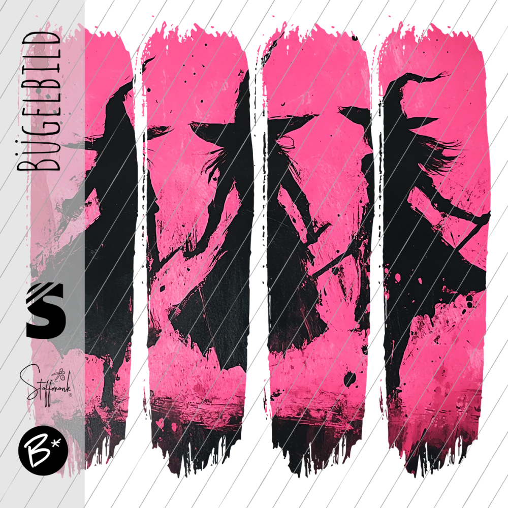 Bügelbild - H60 - " Witch #pink "