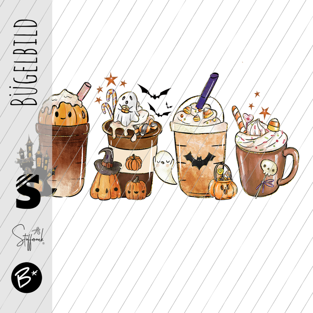 Bügelbild - H86 - " 3er Halloween Shakes "