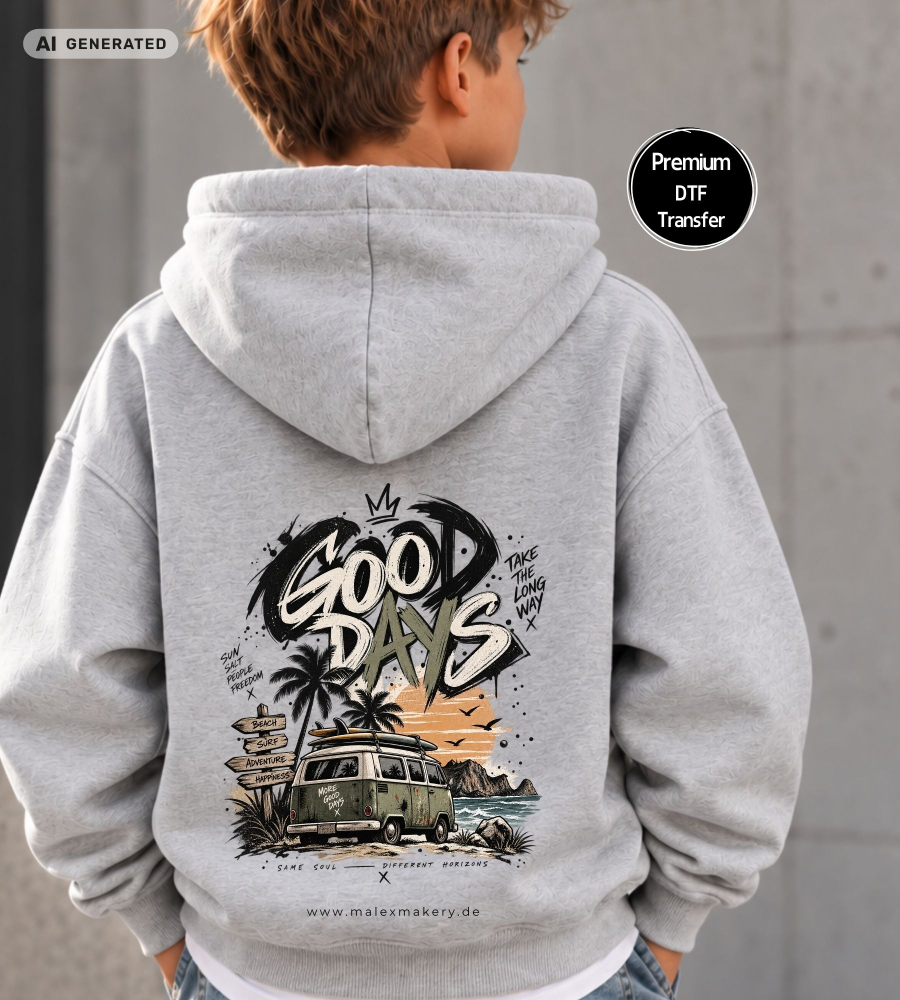 Bügelbild - " Good Days - Bully "