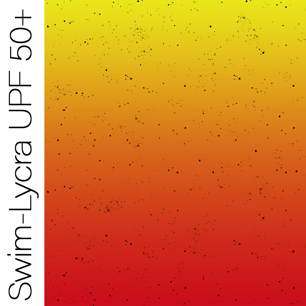 Swim-Lycra UPF 50+ / Bade/Sport Funktionsjersey -  " Konfetti VERLAUF #rot/gelb "