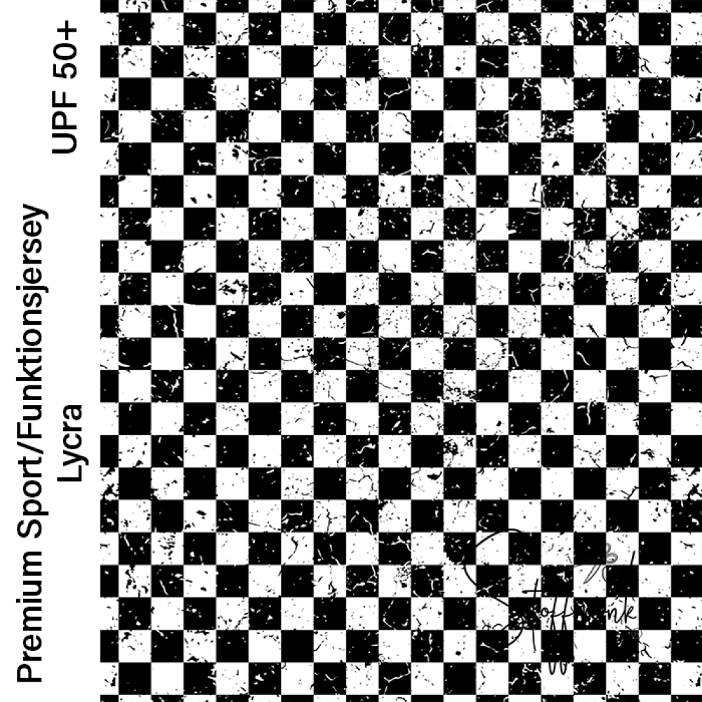 Swim-Lycra UPF 50+ / Bade/Sport Funktionsjersey -  " Karogrunge #schwarz/weiss "