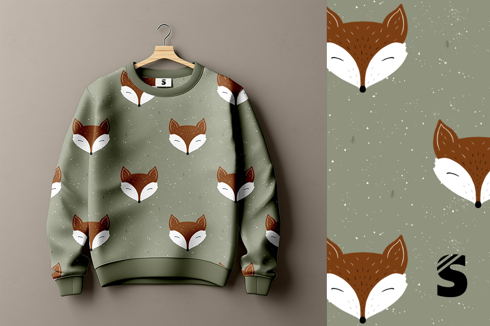 Winterfox #oliv - Bio French Terry