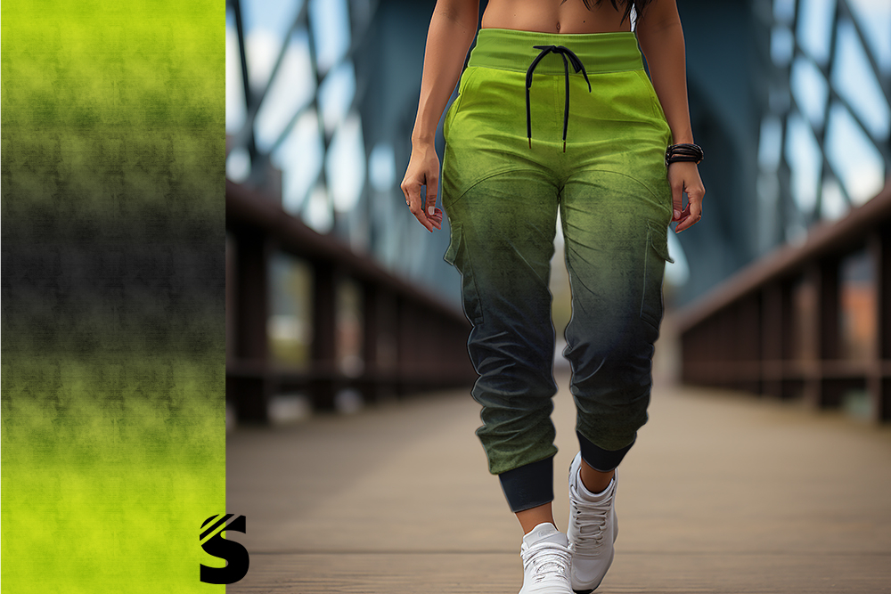 DENIM  - #dunkelgrau/lime - Bio French Terry