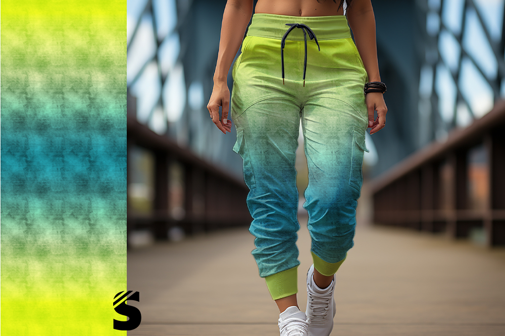 DENIM - #petrol/helllime - Bio French Terry