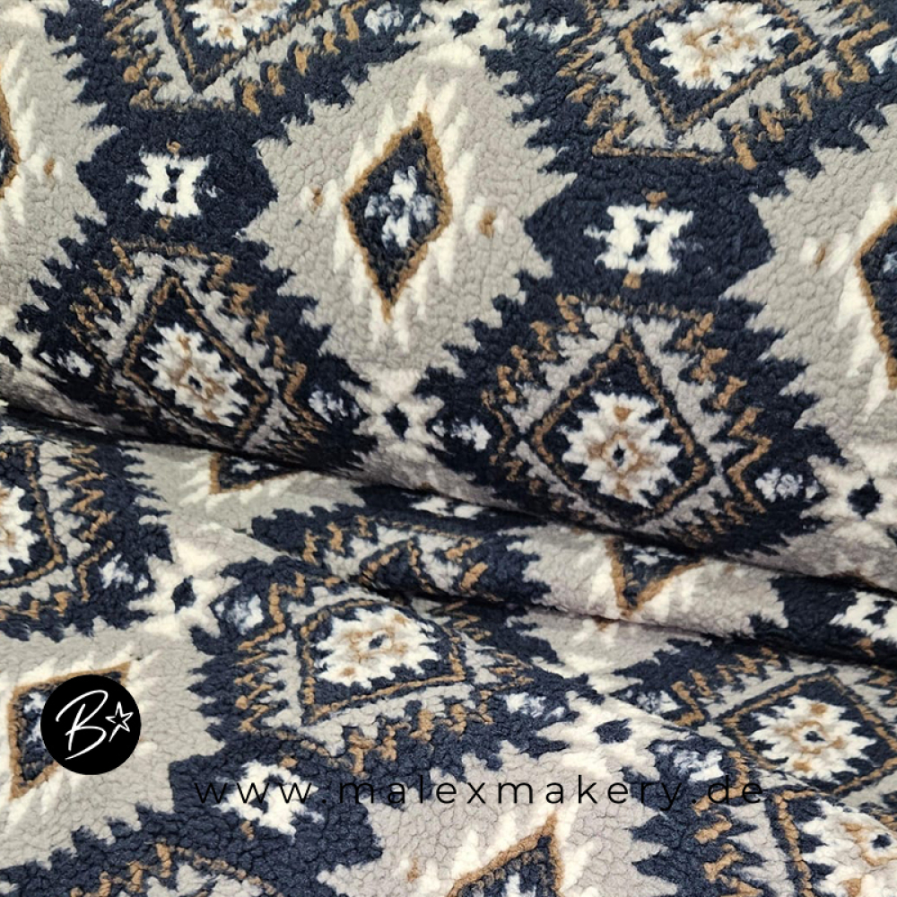 Teddy Stoff - Boho Aztec