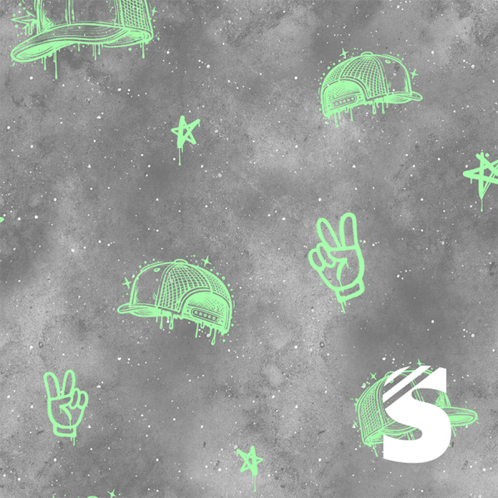 Cool Caps - #grau/minze  -  Bio Jersey